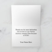 Luchtmacht Dank u Mac Arthur Quote Kaart (Binnen)