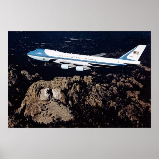Luchtmacht Eén Mount Rushmore Poster (Voorkant)