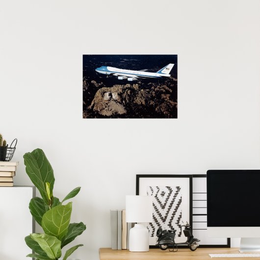 Luchtmacht Eén Mount Rushmore Poster (Thuiskantoor)