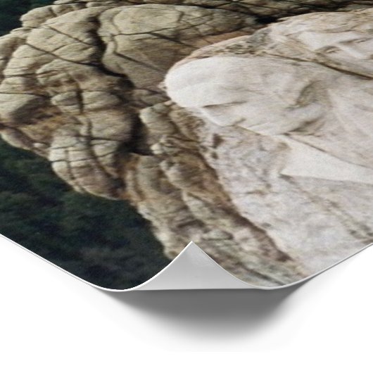 Luchtmacht Eén over het Poster Mount Rushmore (Hoek)