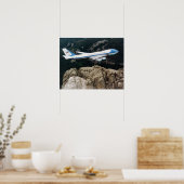 Luchtmacht Een over Mount Rushmore Poster (Keuken)