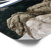 Luchtmacht Eén vliegt over Mount Rushmore Poster (Hoek)