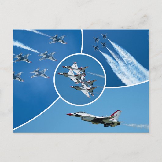 Luchtmacht F-16 Thunderbirds van de VS Briefkaart (Voorkant)