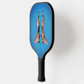 Luchtmacht Jet Airplanes Inverted Thunderbird F16 Pickleball Paddle (Links)