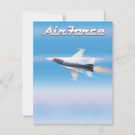 Luchtmacht Jet Poster (Voorkant)