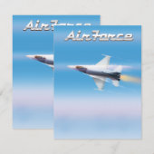 Luchtmacht Jet Poster (Voorkant / Achterkant)