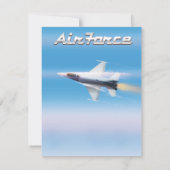 Luchtmacht Jet Poster (Achterkant)