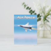 Luchtmacht Jet Poster (Staand voorkant)