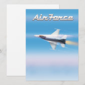 Luchtmacht Jet Poster (Voorkant / Achterkant)