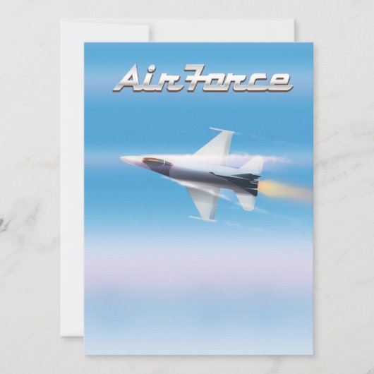 Luchtmacht Jet Poster (Voorkant)
