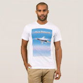Luchtmacht Jet Poster T-shirt (Voorkant volledig)