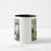 Luchtmacht kruipt door een nat veld mok (Midden)