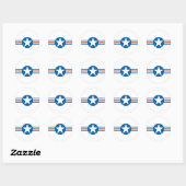  luchtmacht Logo_2 Ronde Sticker (Vel)