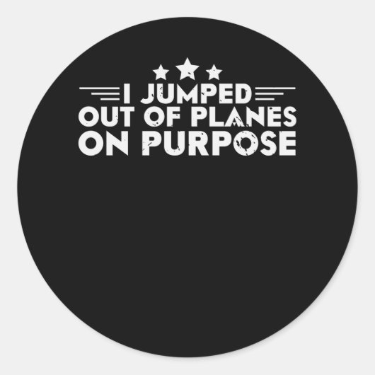 Luchtmacht - militair ontwerp ronde sticker (Voorkant)