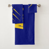 Luchtmacht Militaire Star Medal Vliegtuig Blue Gol Bad Handdoek (Insitu)