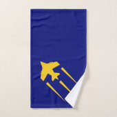 Luchtmacht Militaire Star Medal Vliegtuig Blue Gol Bad Handdoek (Handdoek)