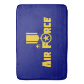 Luchtmacht Militaire Star Medal Vliegtuig Blue Gol Badmat (Voorkant Verticaal)