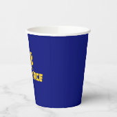 Luchtmacht Militaire Star Medal Vliegtuig Blue Gol Papieren Bekers (Links)