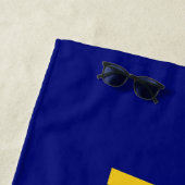 Luchtmacht Militaire Star Medal Vliegtuig Blue Gol Strandlaken (In situ)