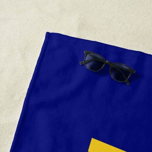 Luchtmacht Militaire Star Medal Vliegtuig Blue Gol Strandlaken (In situ)