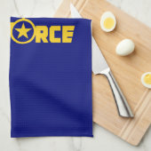 Luchtmacht Militaire Star Medal Vliegtuig Blue Gol Theedoek (Quarter Fold)