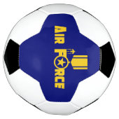 Luchtmacht Militaire Star Medal Vliegtuig Blue Gol Voetbal (Gedraaid)