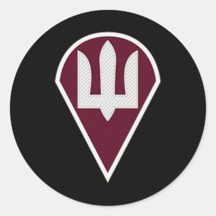 Luchtmacht (Oekraïne) V2 Oekraïense Militaire Ronde Sticker