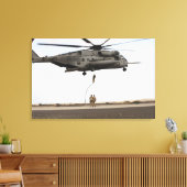 Luchtmacht pararescuemen leiden een gevechtstussen canvas afdruk (Insitu (Woonkamer))