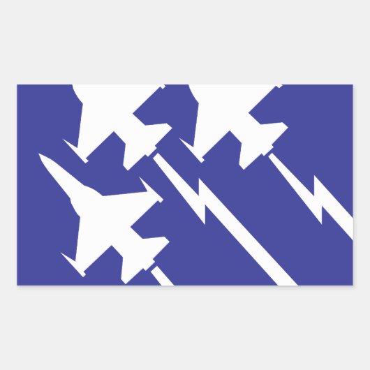 Luchtmacht Rechthoekige Sticker (Voorkant)