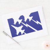 Luchtmacht Rechthoekige Sticker (Envelop)