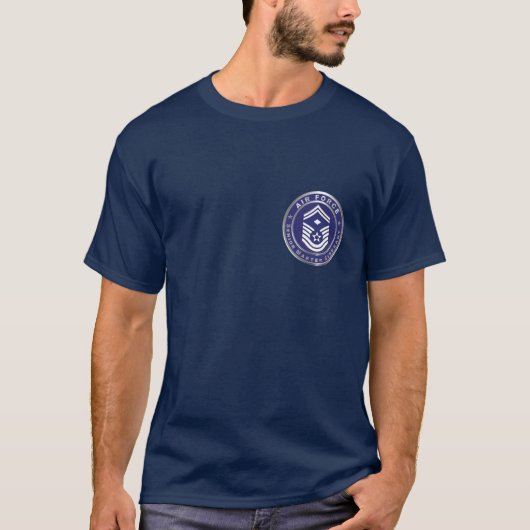 Luchtmacht Senior Master Sergeant SMSgt T-shirt (Voorkant)