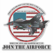 Luchtmacht Sticker (Voorkant)