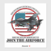 Luchtmacht Sticker (Vel)