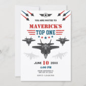 Luchtmacht straaljager piloot Top één Kaart (Voorkant)