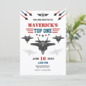 Luchtmacht straaljager piloot Top één Kaart (Staand voorkant)