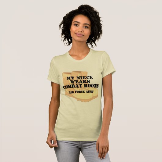 Luchtmacht tante DCB Niece T-shirt (Voorkant volledig)