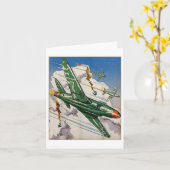  Luchtmacht US Jet Fighter US War Aviation Kaart (Gele Bloem)