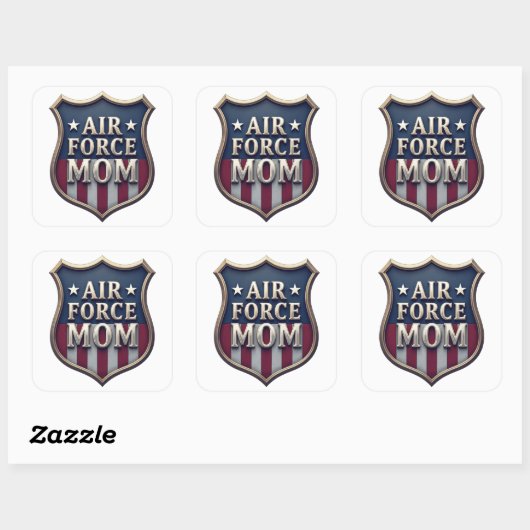 Luchtmacht (USAF) Moeder Vierkante Sticker (Vel)