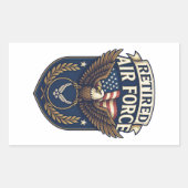 Luchtmacht (USAF) Rechthoekige Sticker (Voorkant)