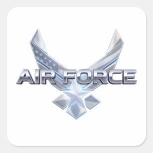 Luchtmacht (USAF) Vierkante Sticker