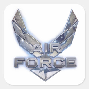 Luchtmacht (USAF) Vierkante Sticker