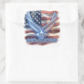 Luchtmacht (USAF) Vierkante Sticker (Tas)