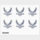 Luchtmacht (USAF) Vierkante Sticker (Vel)