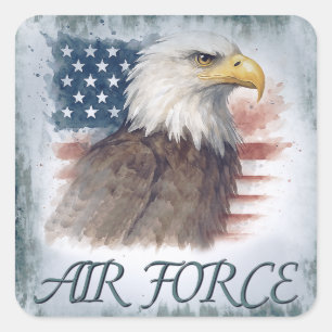 Luchtmacht (USAF) Vierkante Sticker