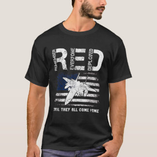 Luchtmacht USAF VS-vlag Veteraan RED Militaire T-shirt