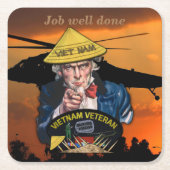 Luchtmacht van het leger Mariniers Vietnam Nam War Kartonnen Onderzetters (Voorkant)