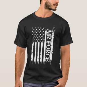 Luchtmacht Verenigde Staten ontdaan van Amerikaans T-shirt