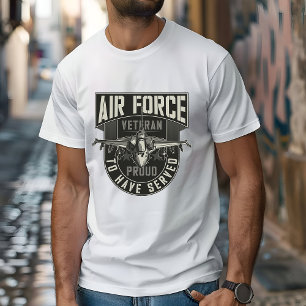 "Luchtmacht veteraan" trots te hebben gediend T-shirt
