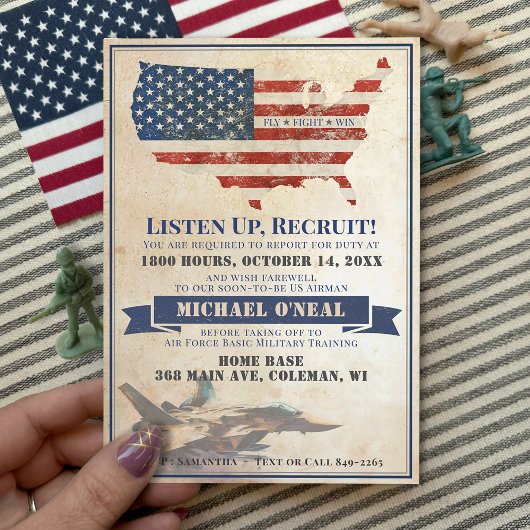  Luchtmacht Vlag Afwezig Feest Kaart