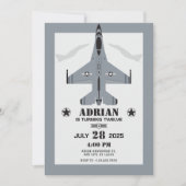 Luchtmacht vliegtuig verjaardag kaart (Voorkant)